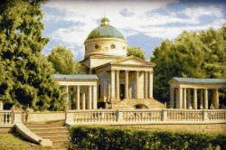 гобелен, картина, замок, город, собор, Усадьба