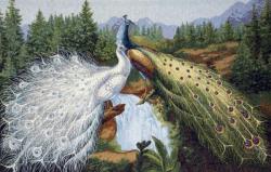 картина, гобелен, животные, птицы, павлины, Подарок султану